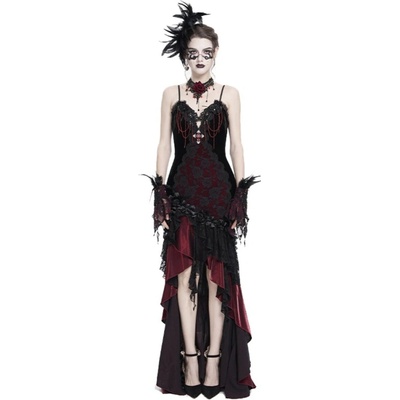 Devil Fashion šaty Red Gothic čierna