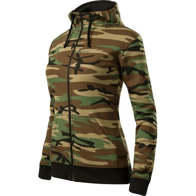 Malfini Camo Zipper maskáčová šedá