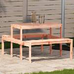 vidaXL Маса за пикник 110x134x75 см дугласко дърво масив (832560)
