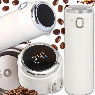 Inka Termoska s náustkom teplomer LED béžová 420 ml