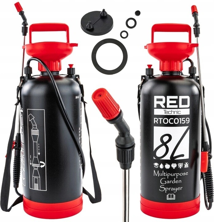 RED TECHNIC Ručný postrekovač RTOC0159, 8L
