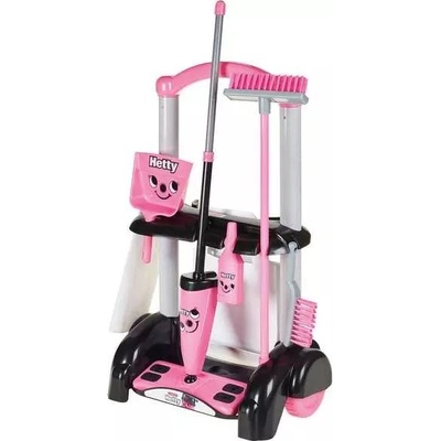 Casdon Hetty количка за почистване с 6 аксесоара - розова (63160)