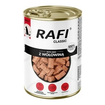 Rafi Classic hovädzie v omáčke pre psov všetkých plemien 1240 g