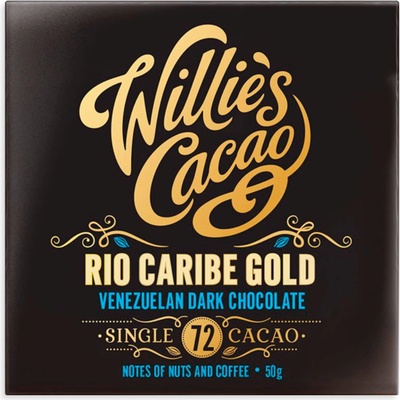Willie's Cacao Venezuelan Gold, Rio Caribe hořká 72% 50 g