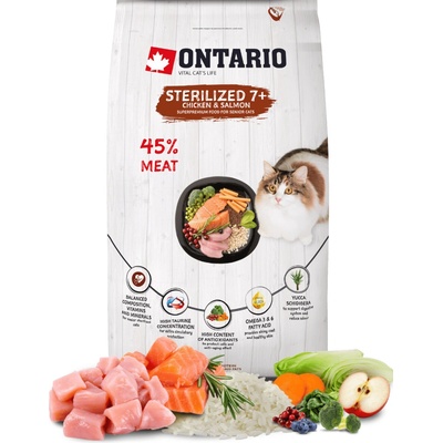Ontario Cat Sterilised 7+ 2 kg