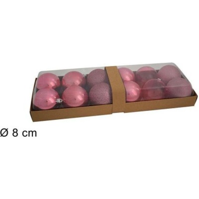 PROHOME Koule vánoční 8cm 12ks