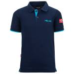 Trollkids Детска поло тениска Trollkids Kid's Bergen Polo XT Polo shirt - Navy / Light Blue - размер 92 (EU) (704-1800-0211)