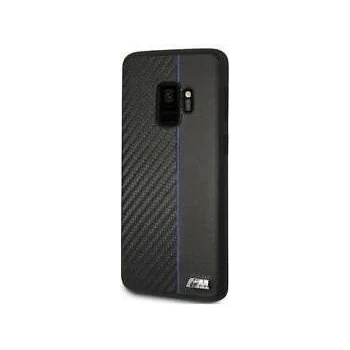 BMW Луксозен Кожен Калъф за SAMSUNG S9, BMW Carbon/Leather M Case, Черен (BMHCS9CAPNBK)