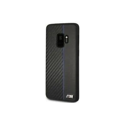BMW Луксозен Кожен Калъф за Samsung S9, BMW Carbon/Leather M Case, Черен (BMHCS9CAPNBK)