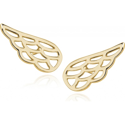 Lunica stříbrné náušnice zlaTÁ KŘÍDLA 0093