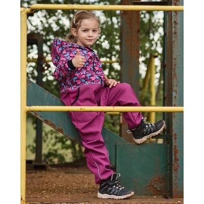 Jožánek Dětská softshellová kombinéza, růžový maskáč – Zboží Dáma