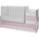 Lorelli Легло Lorelli - Maxi Plus, 3Box, 70 х 160 cm, бяло/orchid pink (10150580038P)