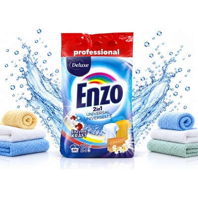 Deluxe Enzo prací prášek Professional 2in1 Universal 4,5 kg 64 PD