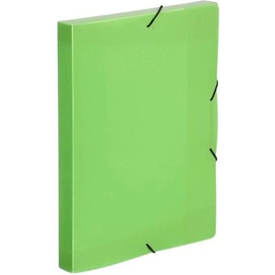 VIQUEL Папка с каучук, 30 мм, PP, A4, VIQUEL "Coolbox", полупрозрачна зелена 021373-09 (021373-09)