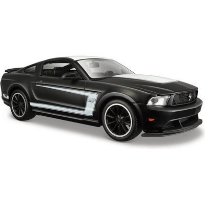 Maisto Ford Mustang Boss 302 matná čierna/biela 1:24