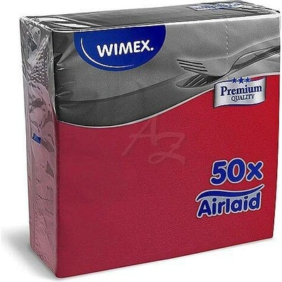 Airlaid ubrousky Premium červené 50ks 40x40cm