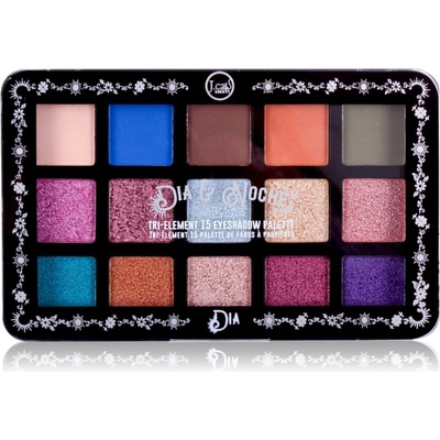 J.Cat Beauty’ Dia & Noche палитра сенки за очи цвят 101 Dia 16 гр