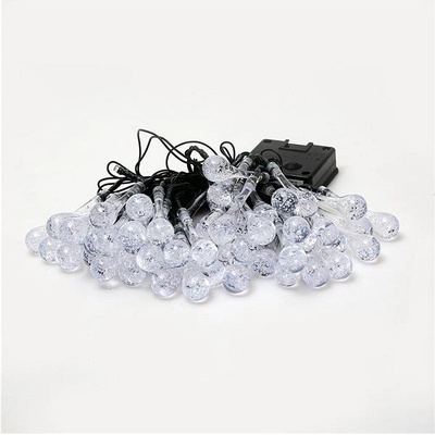 IMMAX DROP solární, 50x LED, 7 m, IP65, teplá bílá