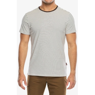 Dovre O-neck T-shirt Striped beige