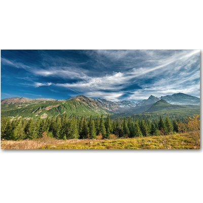 Foto obraz fotografie na skle Jeseň v Tatrách 100x50 cm