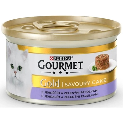 Gourmet Gold Savoury Cake s jehněčím a zelenými fazolkami 24 x 85 g