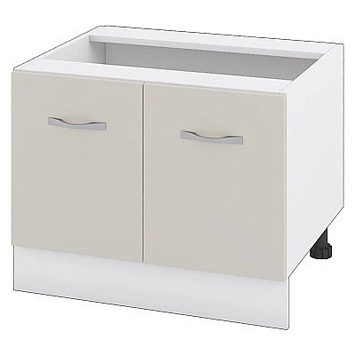 ИРИМ Долен шкаф за свободностояща фурна тип "Раховец" Сити БС-32 бяло гладко / сатен 60 см