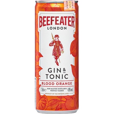 BEEFEATER Gin & Tonic Blood Orange 4,9% 0,25 l (plech)