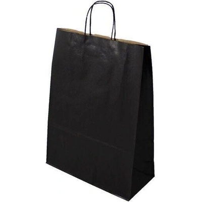 Papírová taška černá ExtraTWIST 320x120x410 mm s krouceným uchem