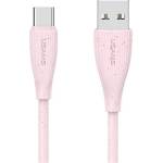USAMS GREEN SERIES кабел за данни USB - Type-C, 100cm, ROSE SJ714USB04 (SJ714USB04)
