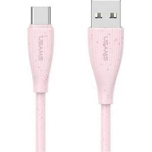 USAMS GREEN SERIES кабел за данни USB - Type-C, 100cm, ROSE SJ714USB04 (SJ714USB04)