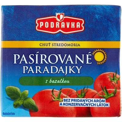 Podravka Pasírované paradajky s bazalkou 500 g