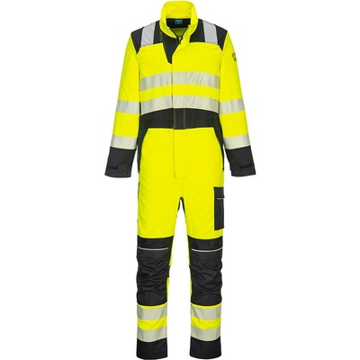 Portwest FR507 PW3 FR Hi-Vis kombinéza žltá-čierna M