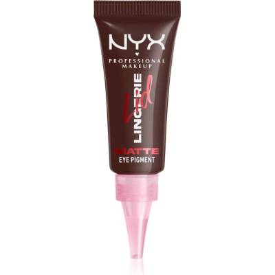 NYX Cosmetics Lid Lingerie кремави сенки са очи цвят Mocha Mesh 6ml