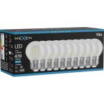 Mexen Vintis 10x LED нажежаема лампа E27, G45, 4W, Студена - 6500K, 470 lm, прозрачна (L156-E27-0465-00x10)