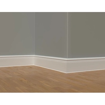 МДФ ПЕРВАЗ cubu hamburger style 80 2.5 м БЯЛ Дьолкен