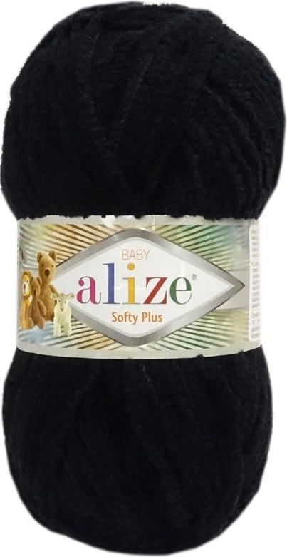 Alize Softy Plus 60 čierna