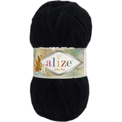 Alize Softy Plus 60 čierna