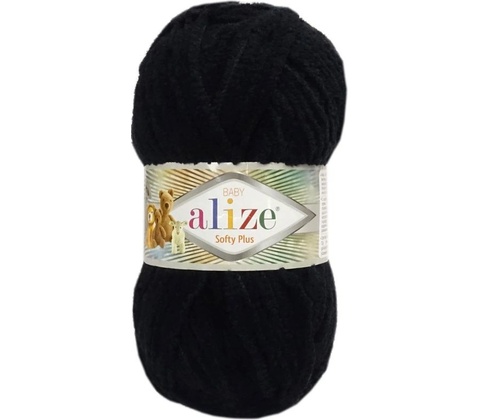 Alize Softy Plus 60 čierna