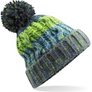 Beechfield s bambulí Corkscrew beanie B486 šedá-zelená