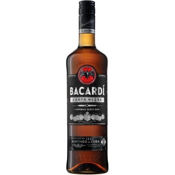 Bacardi Carta Negra 40% 0,7 l (čistá fľaša)