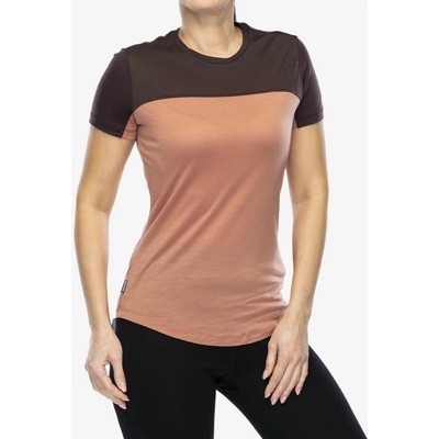 Icebreaker Dámske tričko Merino Cool-Lite Sphere III SS Te Colour Cedar Wood