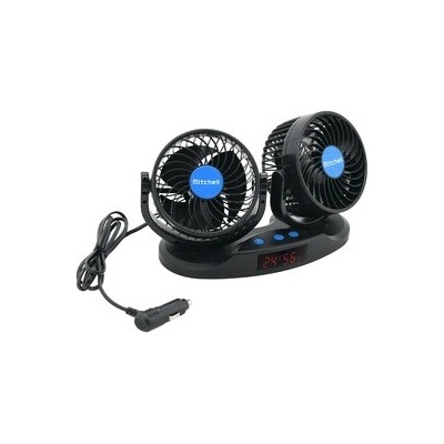 MITCHELL DUO 2 × 130 mm 12 V na palubnú dosku s teplomerom