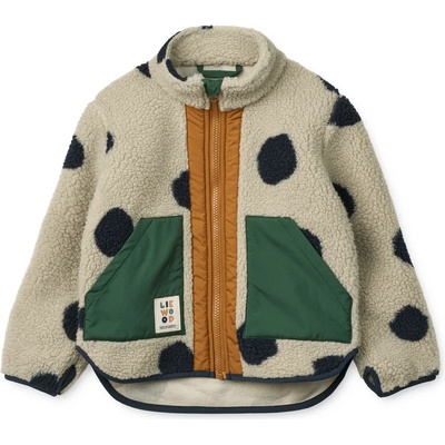 LIEWOOD Детско поларено яке LIEWOOD Kid's Noam Pile Jacket Fleece jacket - Spot Dots / Mist - размер 98 (EU) (703-6689-0314)