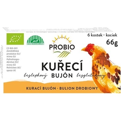 Probio Bio Bujón kuřecí kostky 6 x 0,5 l 66 g