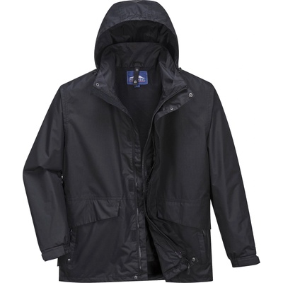 Portwest argo s507 / Дишащо водоустойчиво 3в1 яке - Черно s (s507bkrs)