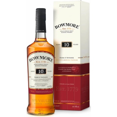 Bowmore Dark & Intense 10y 40% 1 l (kartón)