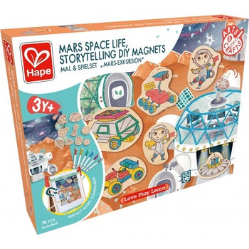 Hape Творчески комплект Hape - Направи си сам магнити, Живот на Марс (H1078)