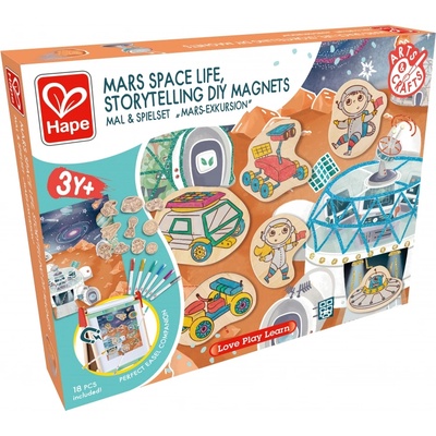 Hape Творчески комплект Hape - Направи си сам магнити, Живот на Марс (H1078)