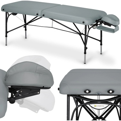 HABYS Hliníkový masážny stôl Smart ALU 70 cm - sivý