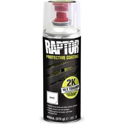 Raptor 2K špeciálny polyuretánový náter v spreji s vysokou odolnosťou 400 ml biela